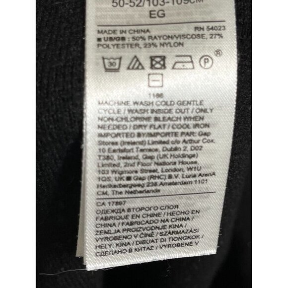 Banana Republic Pant Women XL Black Pull On Sweater Drawstring Ankle Neutral - Picture 15 of 16